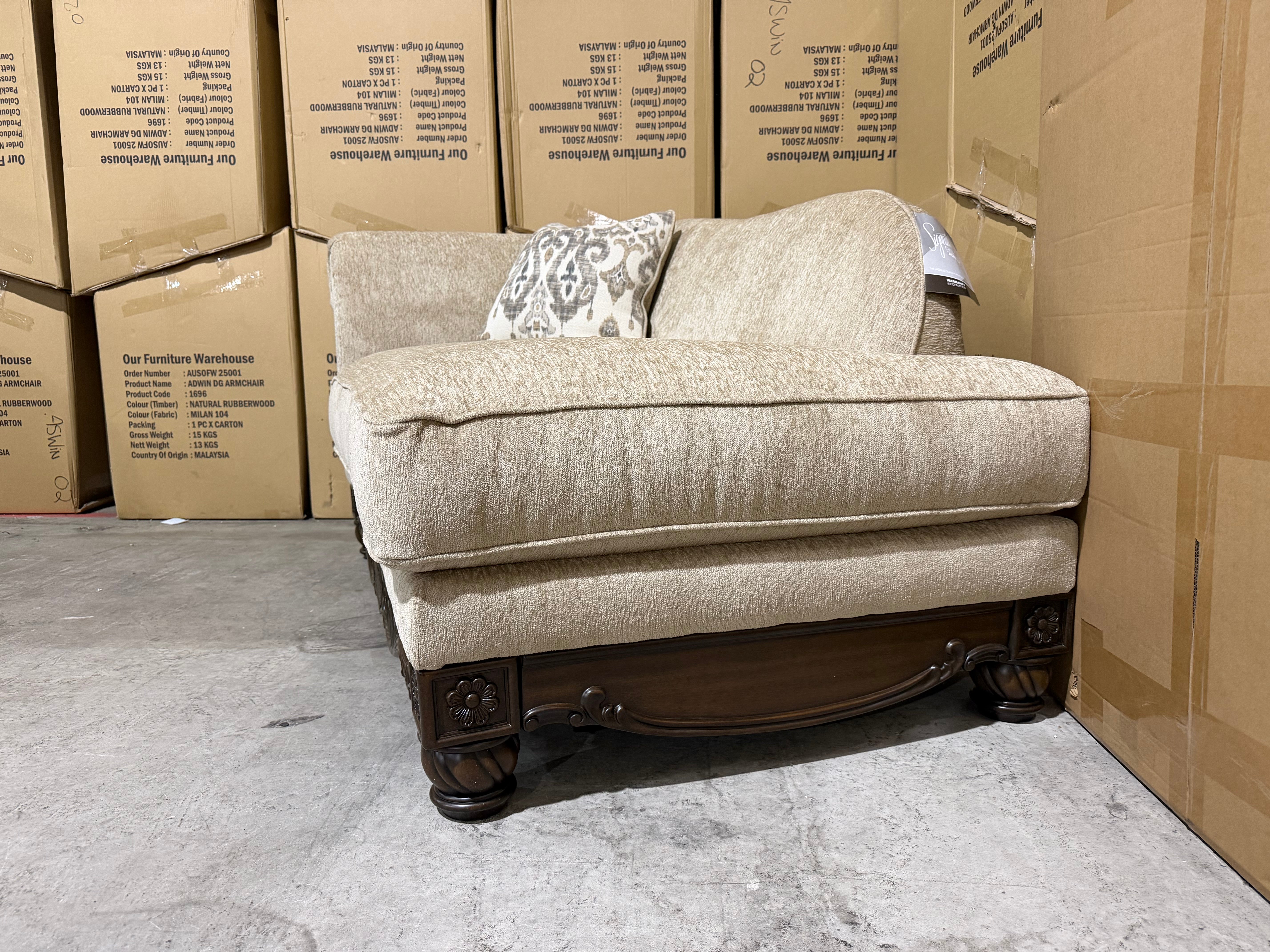 Stirling chaise Corner In Taupe
