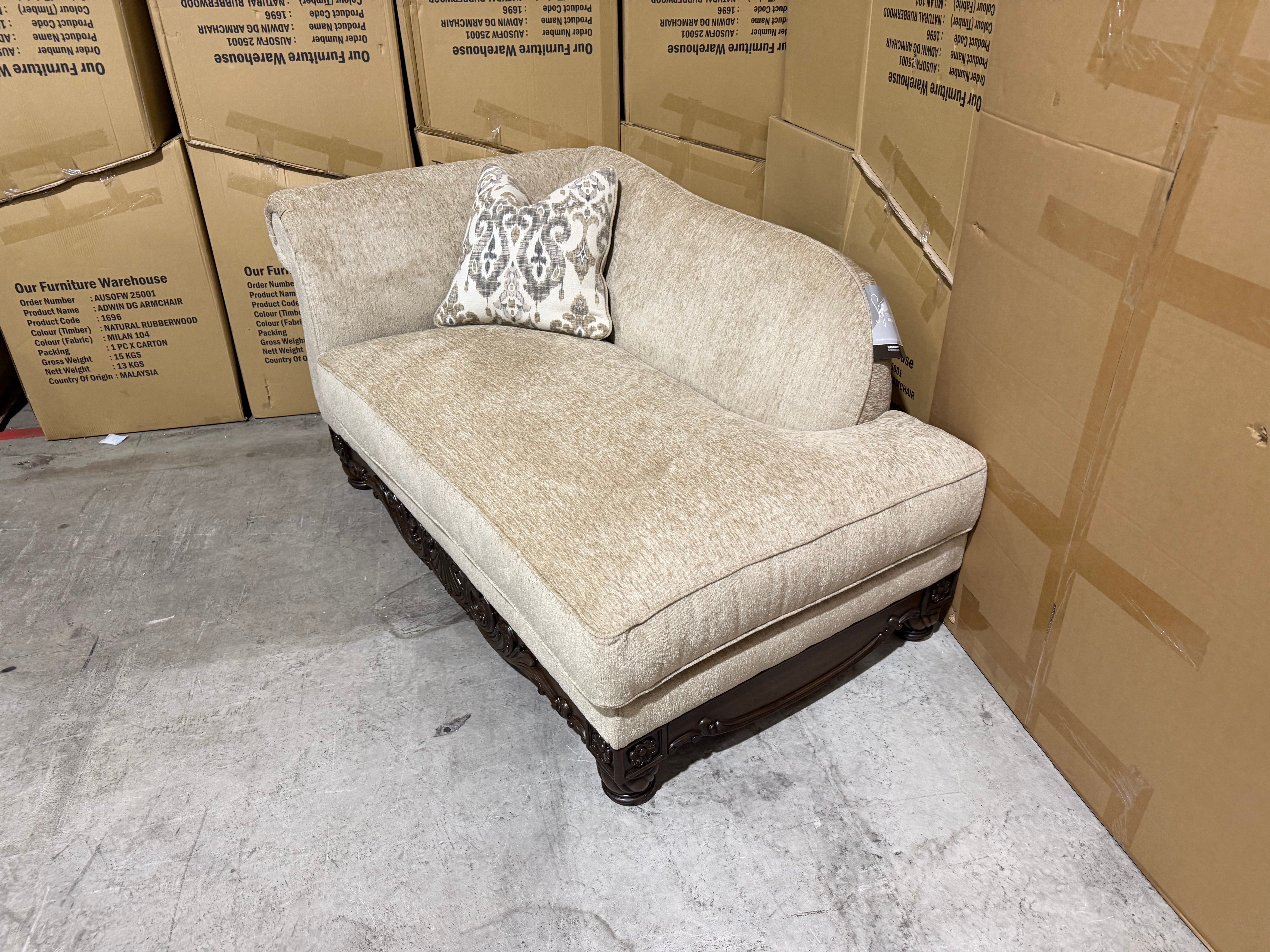 Stirling chaise Corner In Taupe
