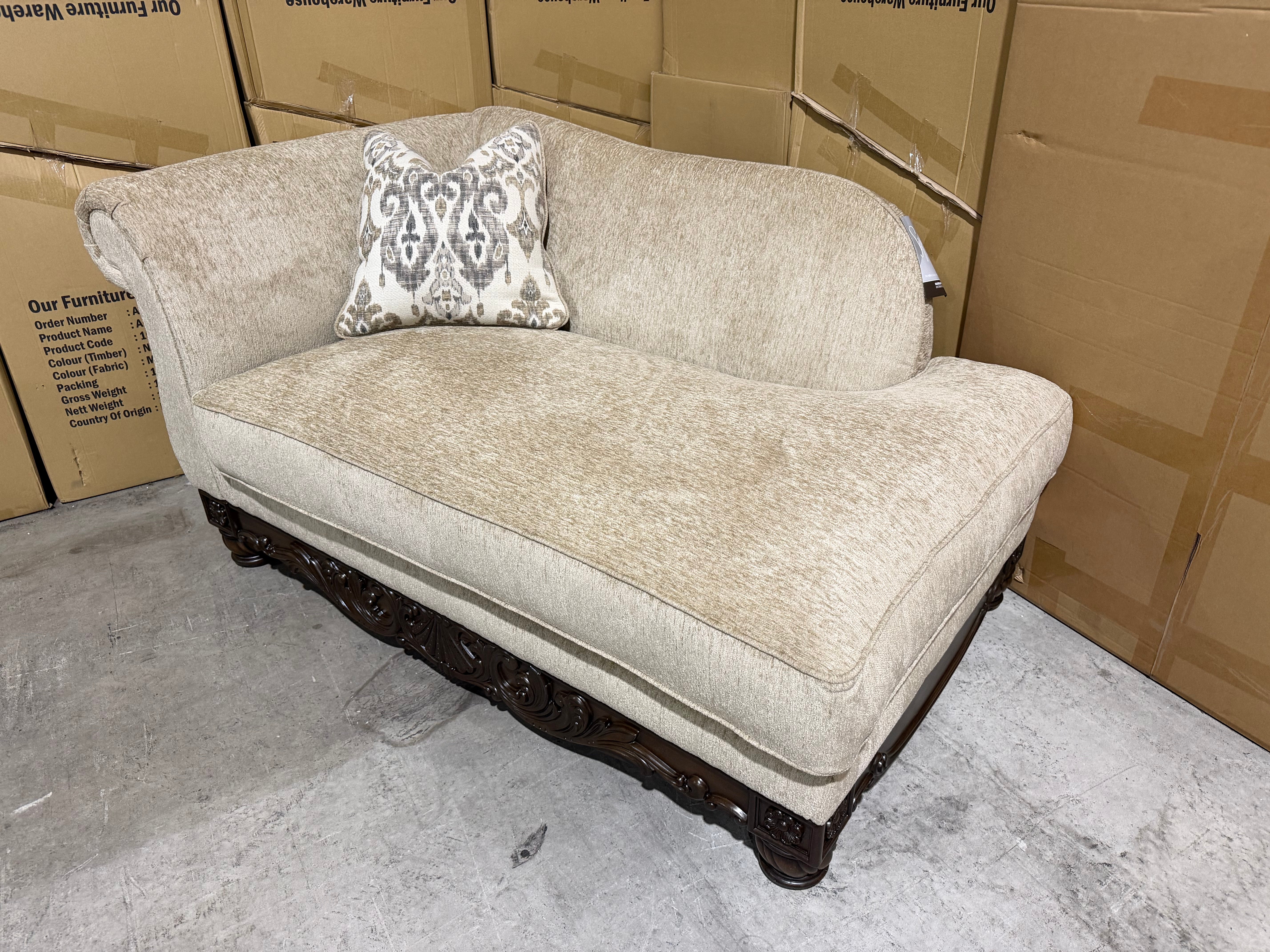 Stirling chaise Corner In Taupe