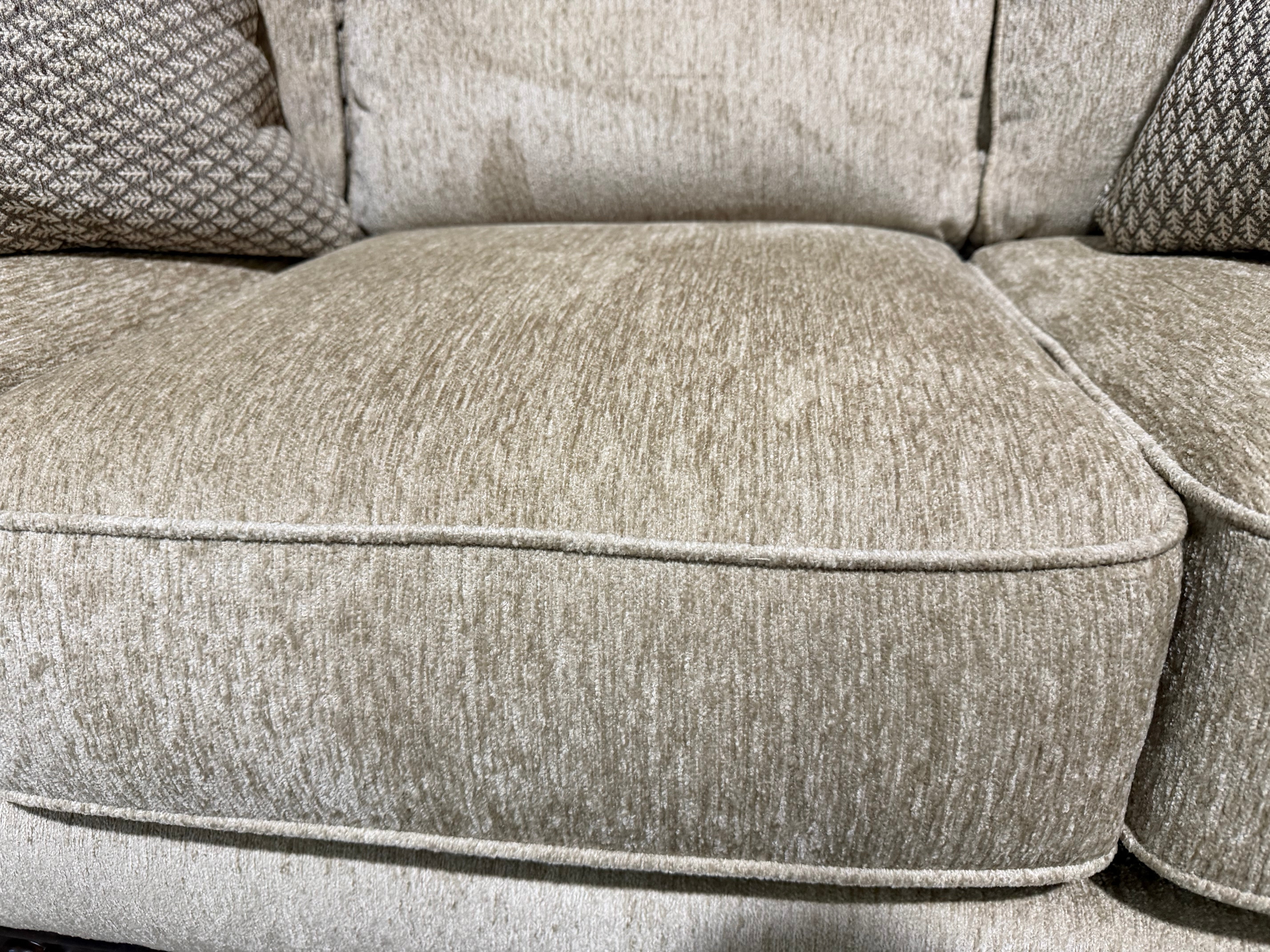 Stirling 3 Seater Sofa Inc Cushions in Taupe