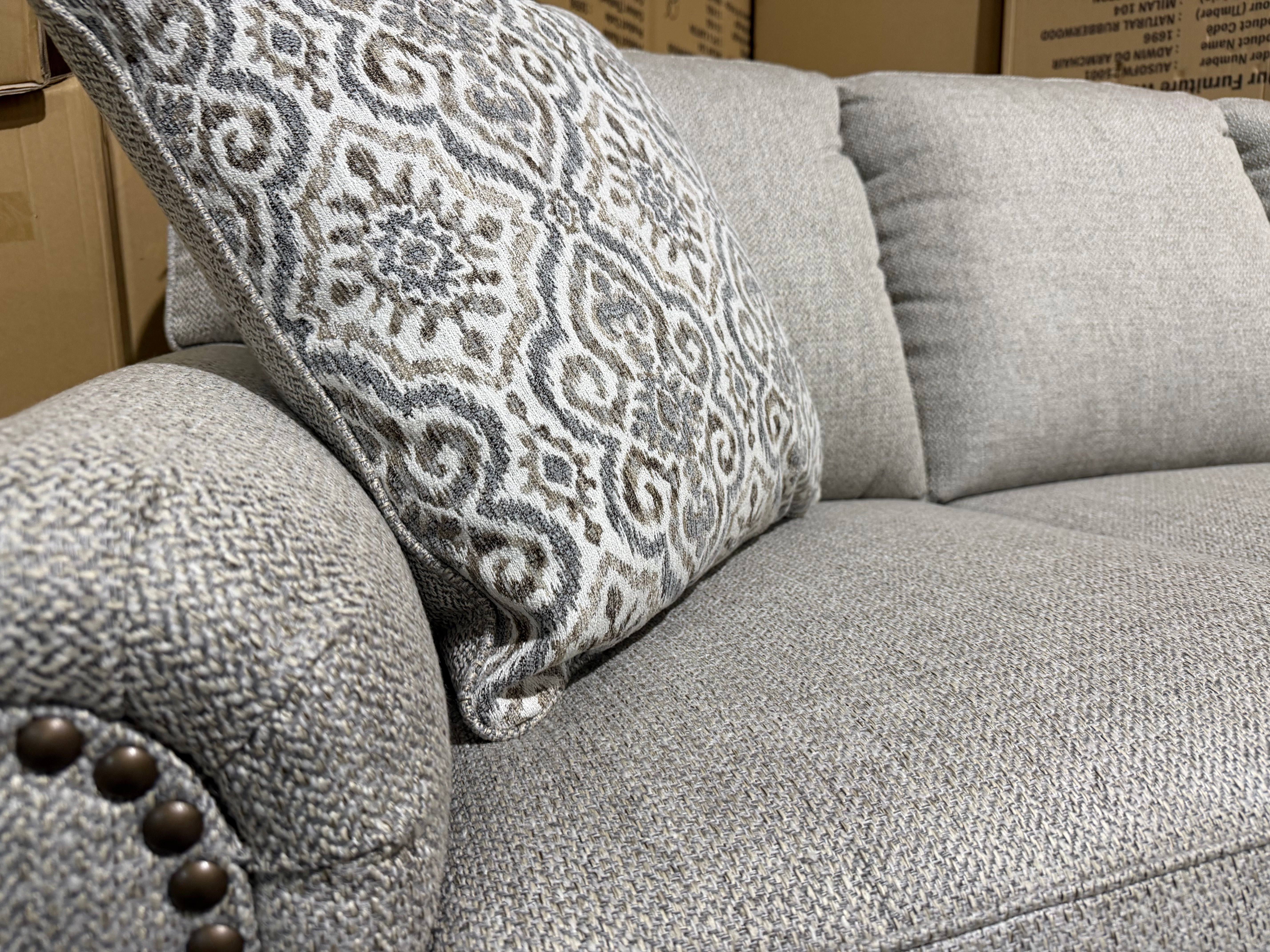 Regent 3 Seater Sofa Inc Scatter Cushions In Beige