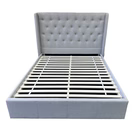 Memphis Bedding Range (Light Grey)  2 Sizes Queen & King