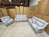 Kenso 3+2+1 Dual Recliners In Rhino Suede Fifty Shades