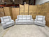 Kenso 3+1+1 Dual Recliners In Rhino Suede Fifty Shades