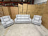 Kenso 3+1+1 Dual Recliners In Rhino Suede Fifty Shades