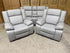Kenso 2+1+1 Dual Recliners In Rhino Suede Fifty Shades