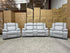 Kenso 2+1+1 Dual Recliners In Rhino Suede Fifty Shades