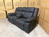 Kenso 3+2 Dual Recliners In Rhino Suede Black
