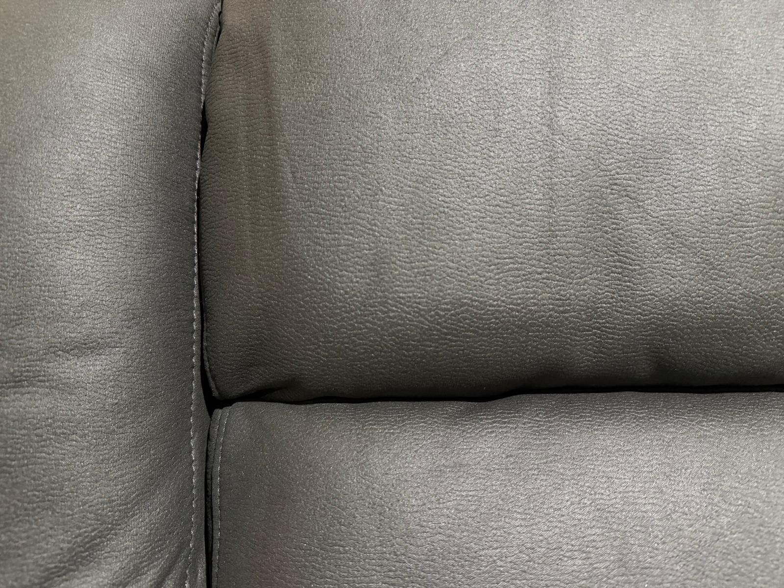 Kenso 3+1+1 Dual Recliners In Rhino Suede Black