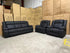 Kenso 3+1+1 Dual Recliners In Rhino Suede Black