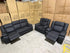Kenso 3+1+1 Dual Recliners In Rhino Suede Black