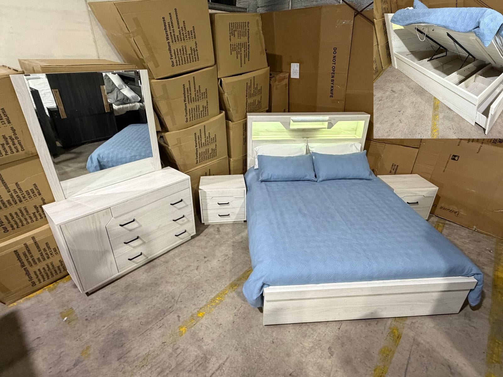 Atlanta 4 Pce Bedroom Dresser Package