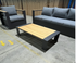 Sonata 4pce outdoor lounge 3 seater 2x chairs and coffee table charcoal fram