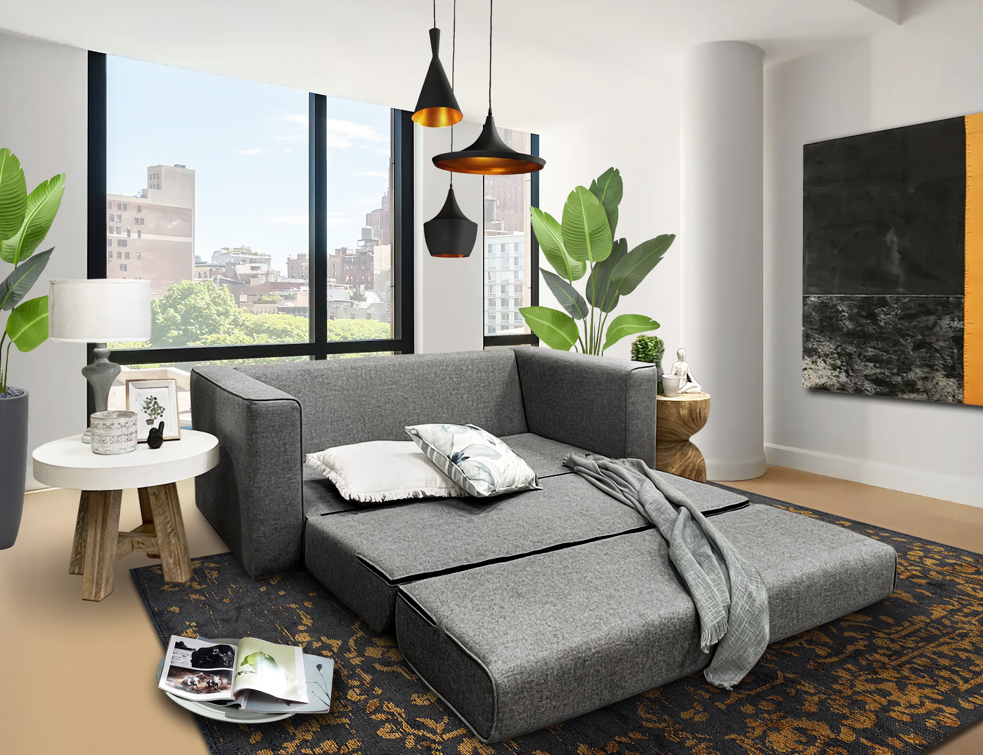 Dreamer Large Sofa Bed In Dark Grey