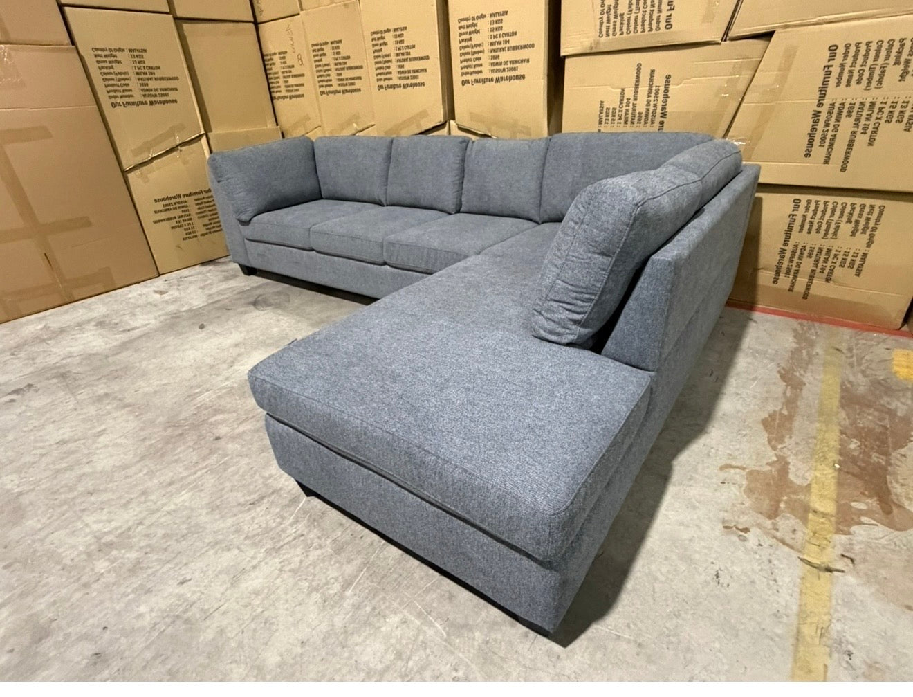 Marlow RHF chaise lounge Dark Grey