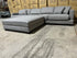 Prince 4 Seater Lounge & Ottoman Fifty Shades Colour