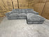Willow RHF chaise lounge in grey Super Cord