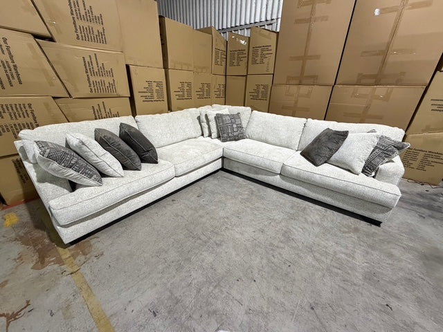 Cyprus 3pce Corner Lounge Inc 10 Scatter Cushions