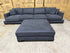 Prince 4 seater Lounge + Ottoman Licorice Colour