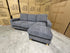 Senna 3 seater Lounge with Reversible chaise + Sofa Bed Dark Grey