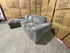 Willow LHF chaise Lounge in grey super cord