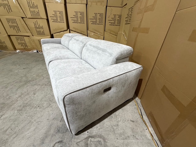 Watford oversize 3 seater with electric recliners Light Grey