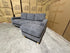 Senna 3 seater Lounge with Reversible chaise + Sofa Bed Dark Grey