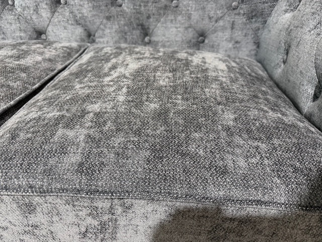 Jester 2 seater sofa (f)(g) 25117 in Super Glamour #17a(fx-55) licorice