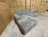 Willow LHF chaise Lounge in grey super cord