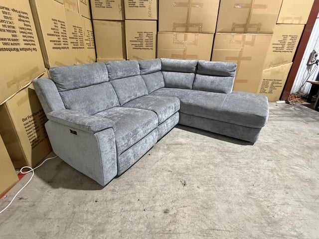 Sloane RHF chaise lounge with power recliner Licorice