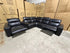 Arlo 6 Piece Modular Lounge dual motor recliners in black