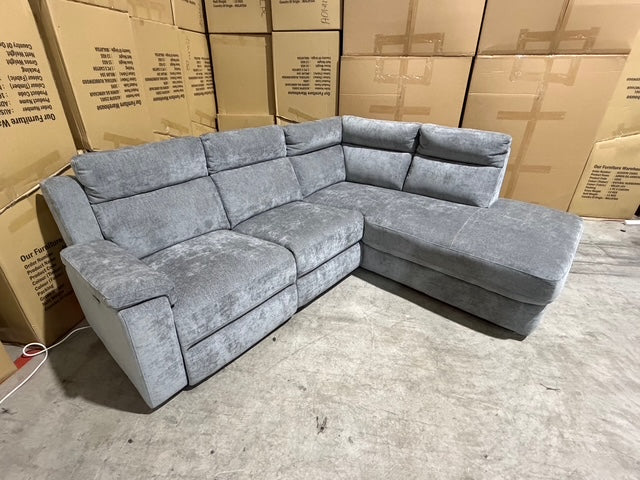Sloane RHF chaise lounge with power recliner Licorice