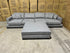 Prince 4 Seater Lounge & Ottoman Fifty Shades Colour