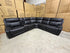 Nikki 6 PCE modular lounge with 2x inbuilt electric recliners in Black
