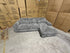 Willow RHF chaise lounge in grey Super Cord