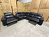 Arlo 6 Piece Modular Lounge dual motor recliners in black