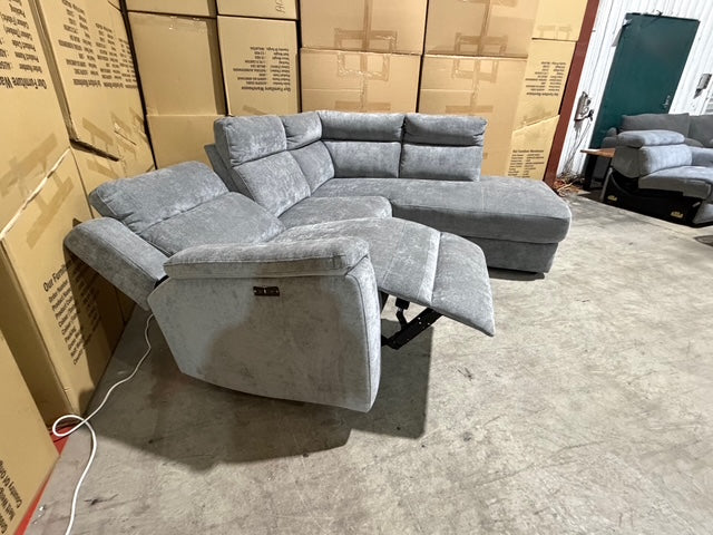 Sloane RHF chaise lounge with power recliner Licorice