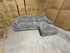 Willow RHF chaise lounge in grey Super Cord