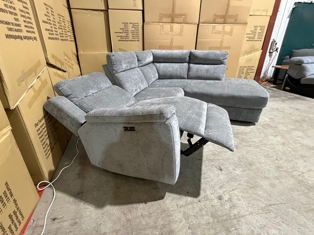 Sloane RHF chaise lounge with power recliner Licorice