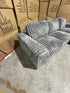 Willow RHF chaise lounge in grey Super Cord