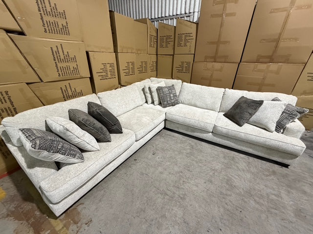 Cyprus 3pce Corner Lounge Inc 10 Scatter Cushions