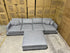Prince 4 Seater Lounge & Ottoman Fifty Shades Colour