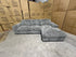 Willow RHF chaise lounge in grey Super Cord