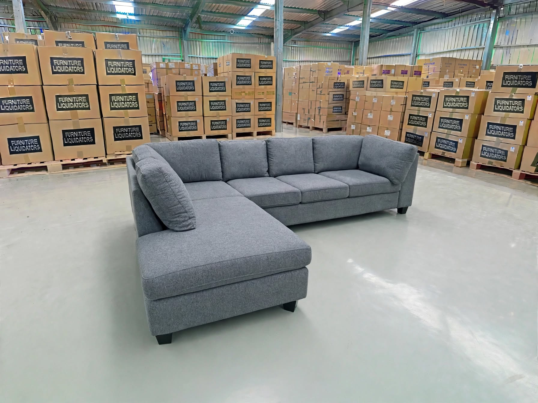 Marlow LHF chaise lounge Dark Grey