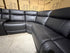 Nikki 6 PCE modular lounge with 2x inbuilt electric recliners in Black
