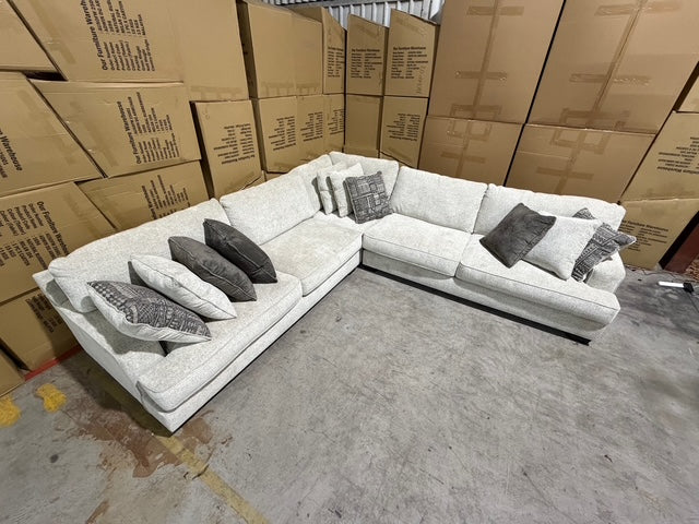 Cyprus 3pce Corner Lounge Inc 10 Scatter Cushions