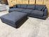 Prince 4 seater Lounge + Ottoman Licorice Colour