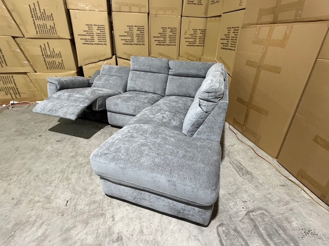 Sloane RHF chaise lounge with power recliner Licorice