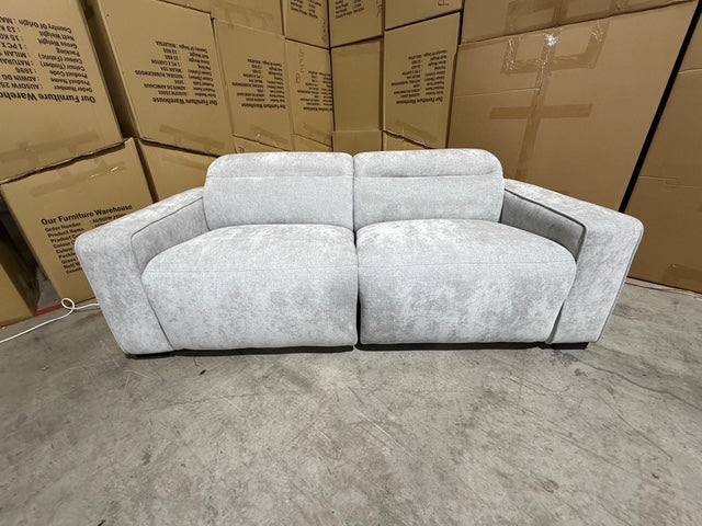 Watford 2 seater with electric recliners Light Grey