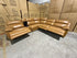 Modena Modular Lounge with 3x Electric recliners Tan leather match